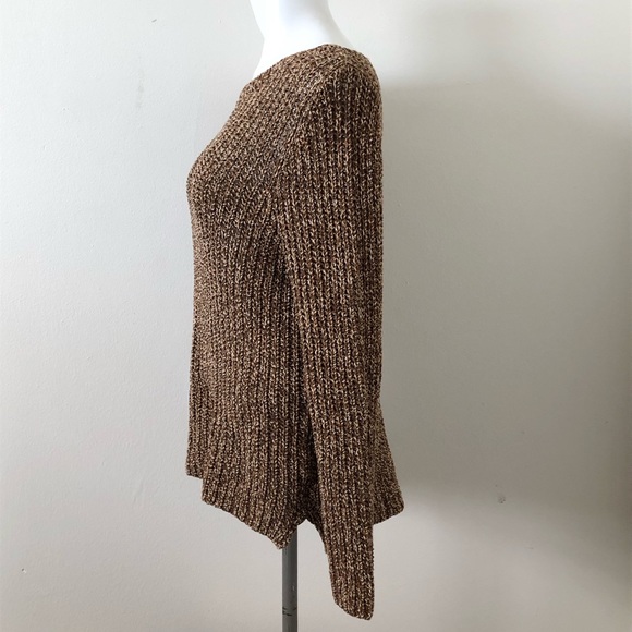 ~SOLD~ LRL Laurel Jeans Co Ralph Lauren Brown Tan Beige Sweater Size XL - Picture 3 of 5